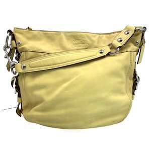 COACH Zoe F12669 Yellow Shoulder Bucket Purse